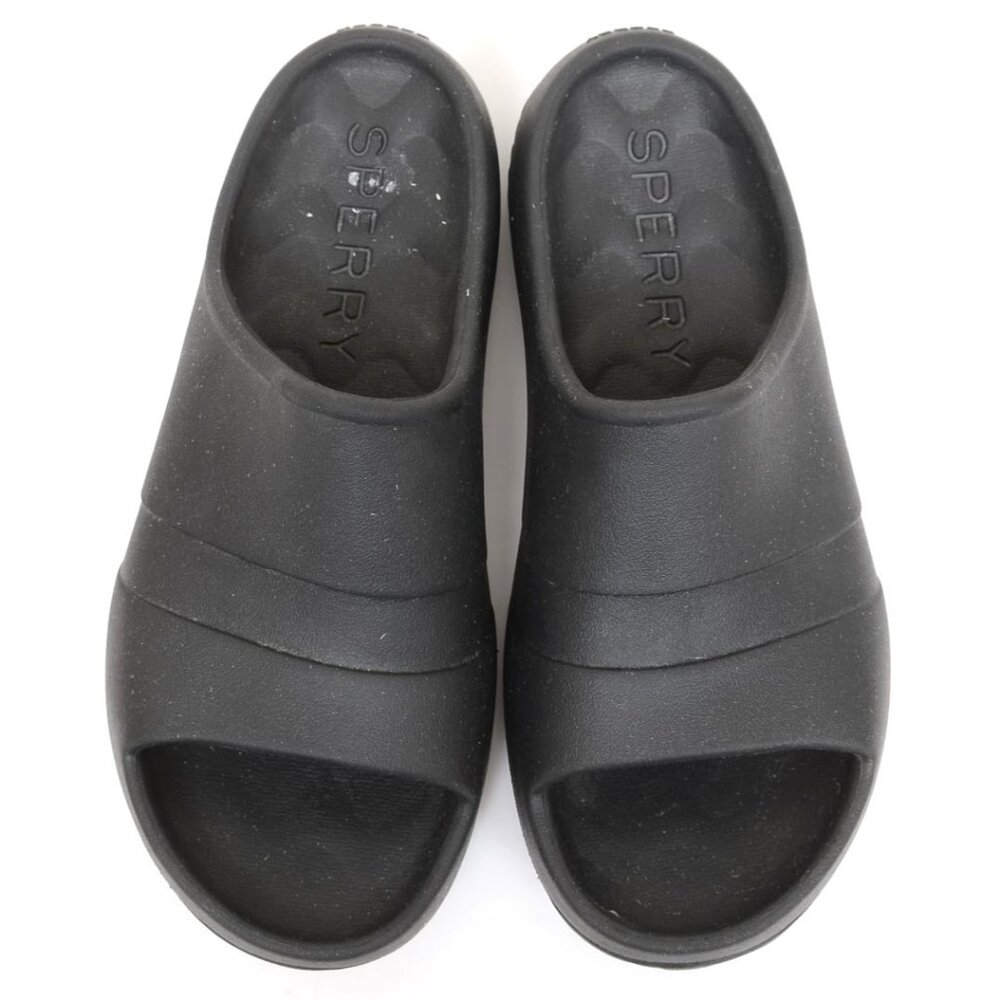 Sperry Men's 10 Black Float Slide Beach Water Outdoor Nautical Boat Shoe - Picture 6 of 8